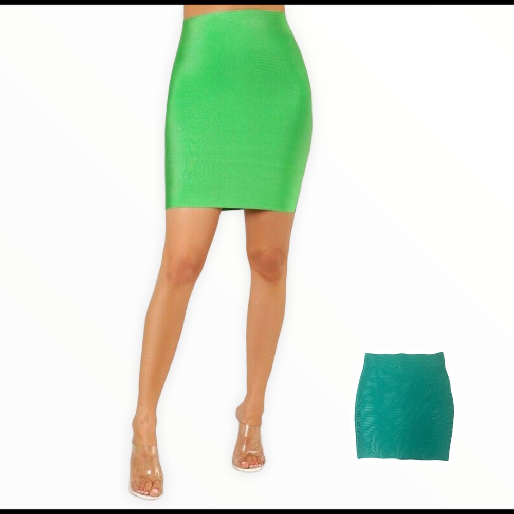 Gorgeous Wow Couture Green Skirt